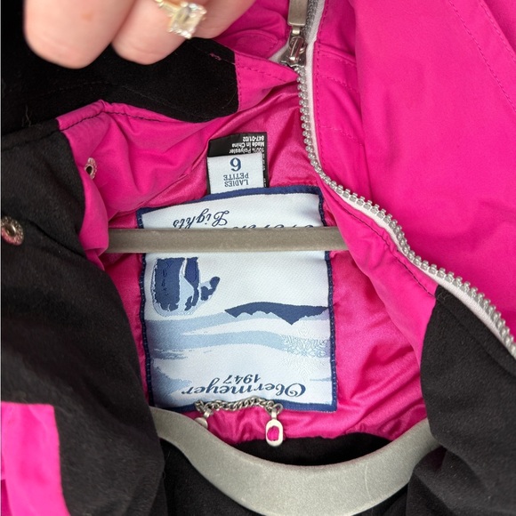 Vintage 90s Obermeyer Pink Ski Snow Coat Jacket Size 6 Petite Women’s Small - Picture 3 of 13